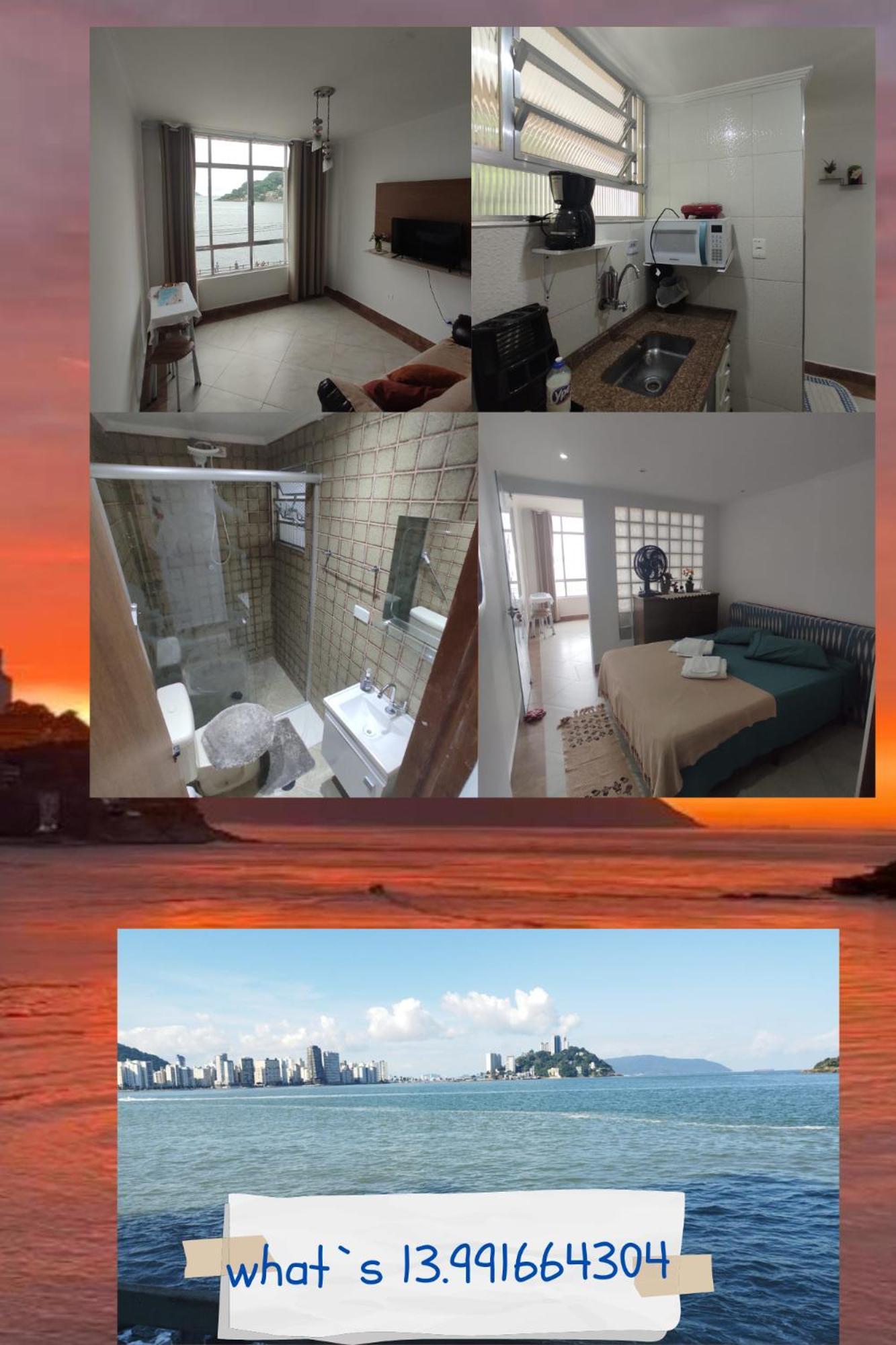 Apartamento Vista Ao Mar São Vicente المظهر الخارجي الصورة